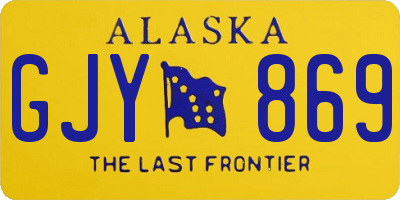 AK license plate GJY869