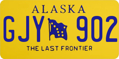 AK license plate GJY902
