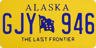 AK license plate GJY946