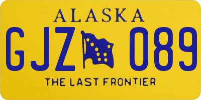 AK license plate GJZ089
