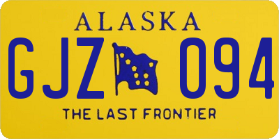 AK license plate GJZ094