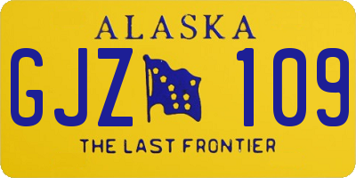 AK license plate GJZ109