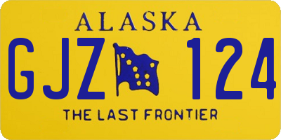 AK license plate GJZ124