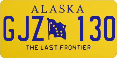AK license plate GJZ130