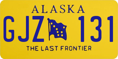 AK license plate GJZ131