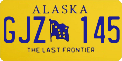 AK license plate GJZ145