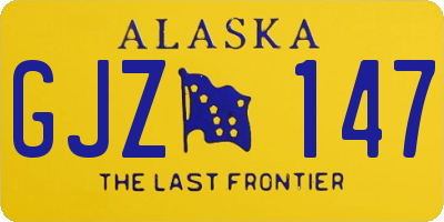 AK license plate GJZ147