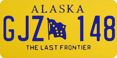 AK license plate GJZ148