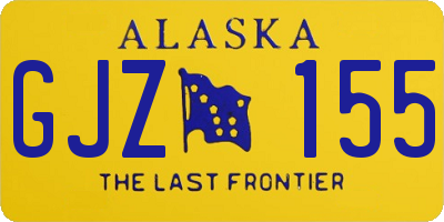 AK license plate GJZ155