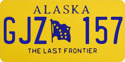 AK license plate GJZ157
