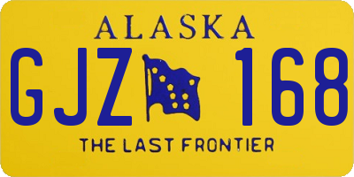 AK license plate GJZ168