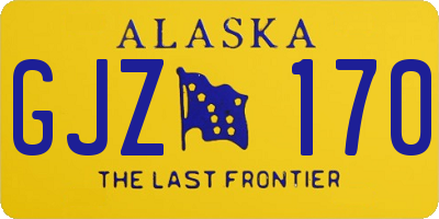 AK license plate GJZ170