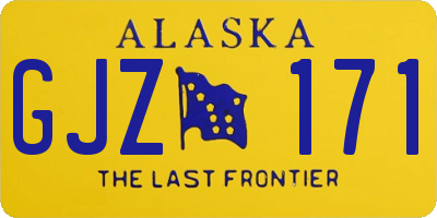 AK license plate GJZ171