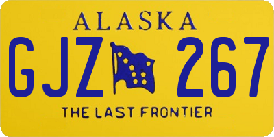 AK license plate GJZ267