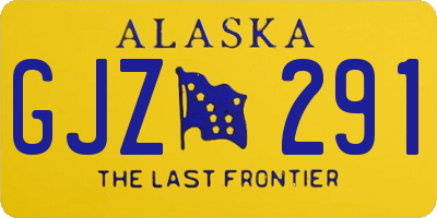 AK license plate GJZ291