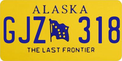 AK license plate GJZ318