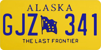 AK license plate GJZ341