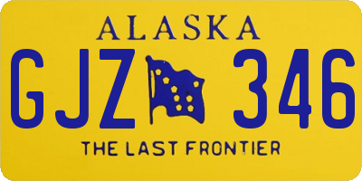 AK license plate GJZ346