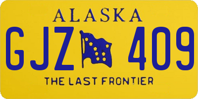 AK license plate GJZ409