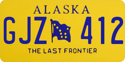 AK license plate GJZ412