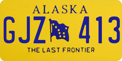 AK license plate GJZ413