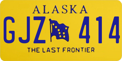 AK license plate GJZ414