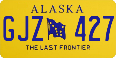 AK license plate GJZ427