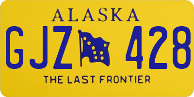 AK license plate GJZ428