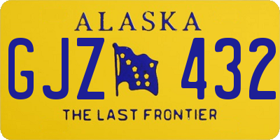 AK license plate GJZ432