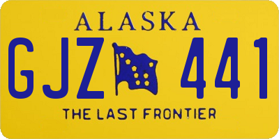 AK license plate GJZ441