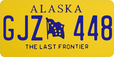 AK license plate GJZ448