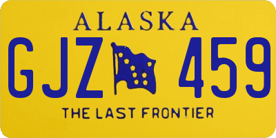 AK license plate GJZ459