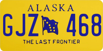 AK license plate GJZ468