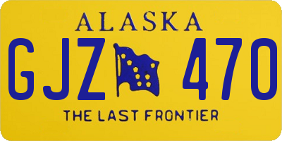 AK license plate GJZ470