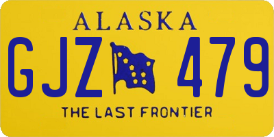 AK license plate GJZ479