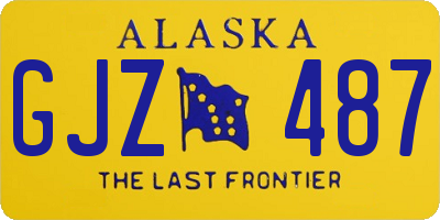 AK license plate GJZ487
