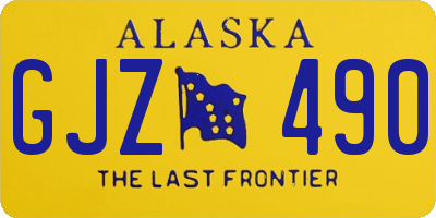AK license plate GJZ490