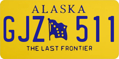 AK license plate GJZ511