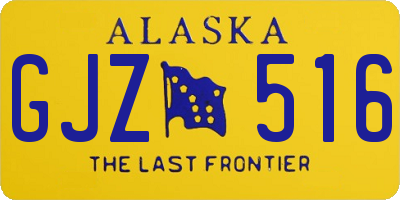 AK license plate GJZ516