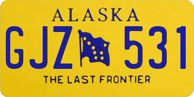 AK license plate GJZ531