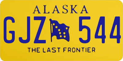 AK license plate GJZ544