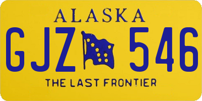 AK license plate GJZ546