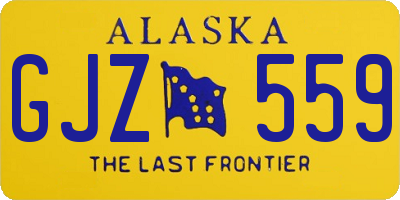 AK license plate GJZ559