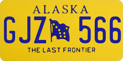 AK license plate GJZ566