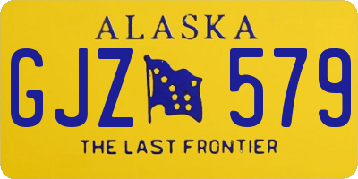 AK license plate GJZ579