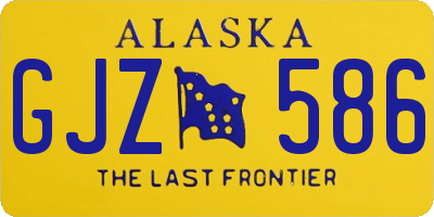 AK license plate GJZ586