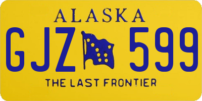 AK license plate GJZ599