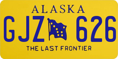 AK license plate GJZ626