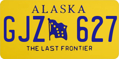 AK license plate GJZ627