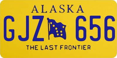AK license plate GJZ656